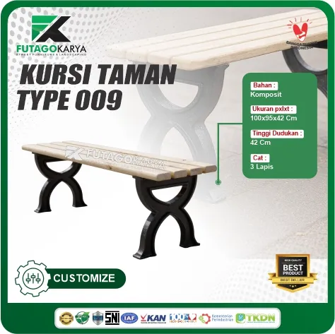 Kursi Taman Komposit Type 9