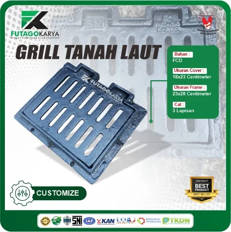 Grill tanah laut cast iron