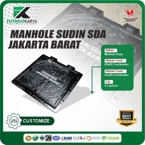 Manhole sudin sda jakarta barat