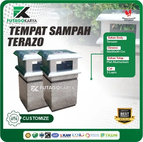 Tempat sampah teraso