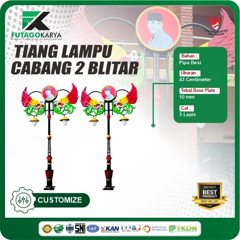Tiang lampu pju blitar