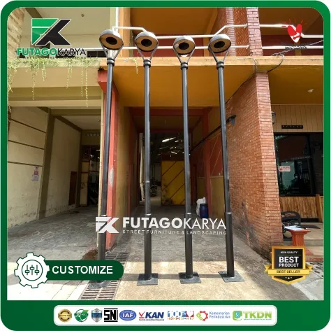 tiang lampu jalan tunggal surakarta
