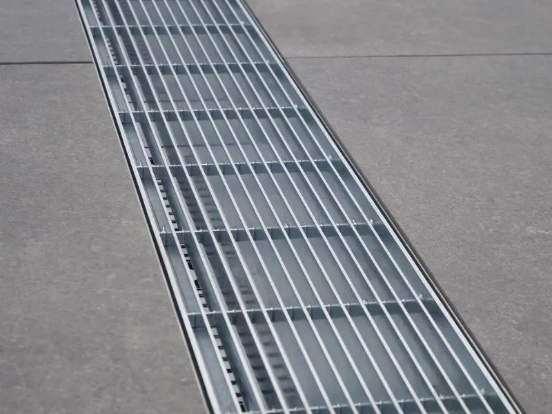 Grating hot dip galvanis