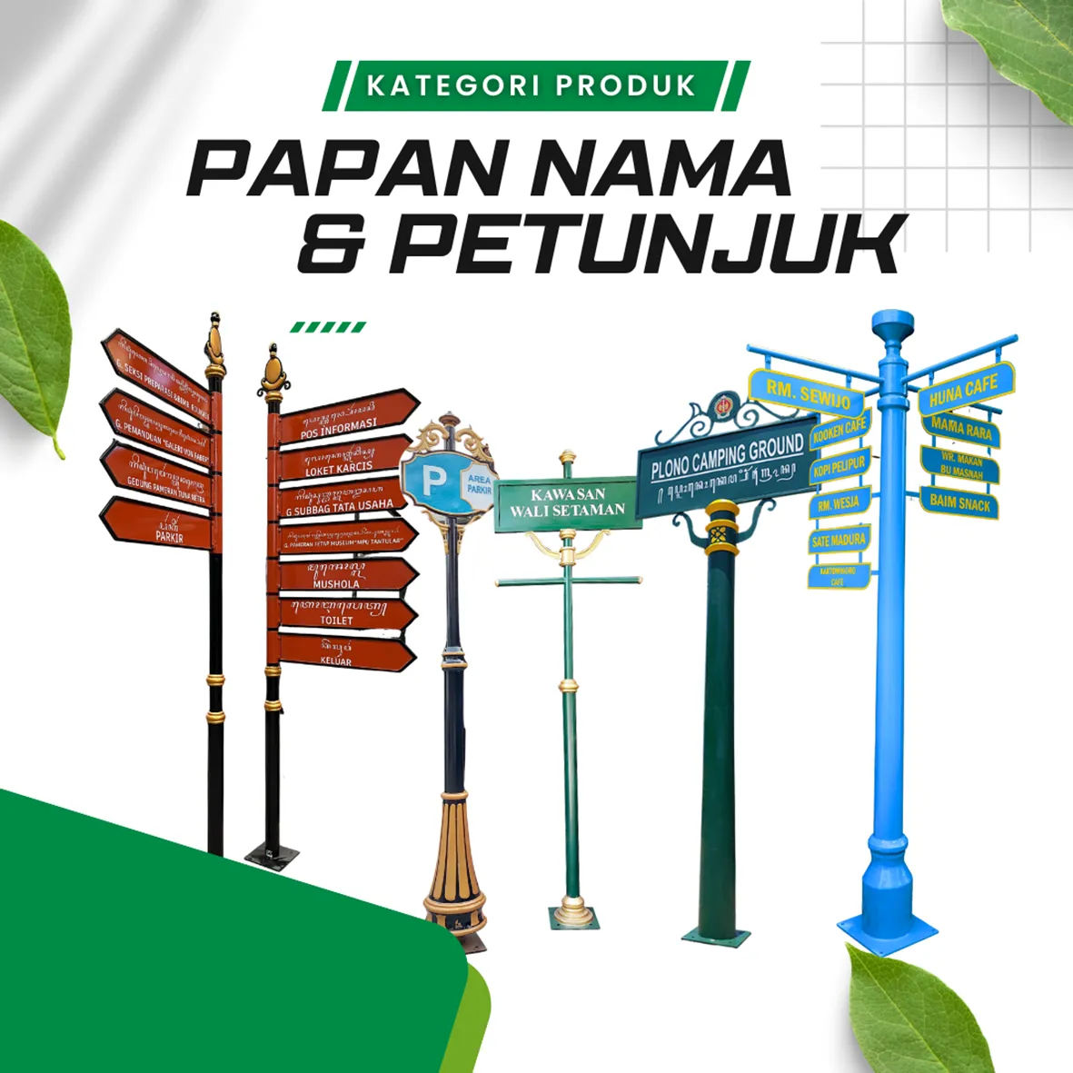 Papan nama & penunjuk