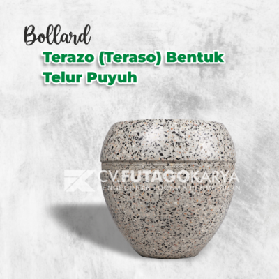 Bollard Terazo Bentuk Telur Puyuh