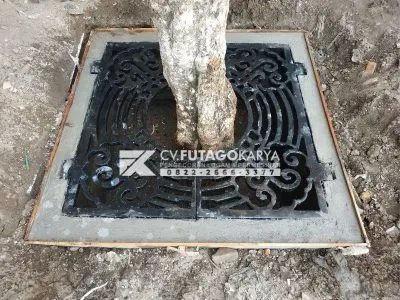 grill tanaman besi cor