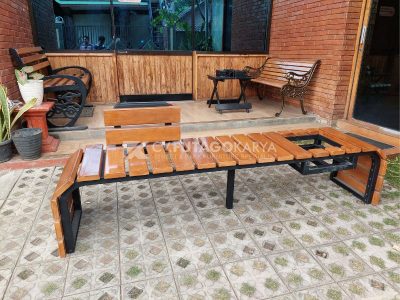 Kursi Taman Kayu Unik (2) Kursi Taman Kayu Unik