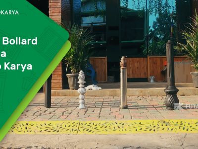 Desain Bollard Pembatas Jalan Unik