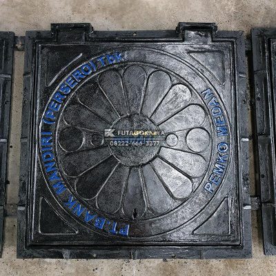 Manhole Bank Mandiri Cast Iron