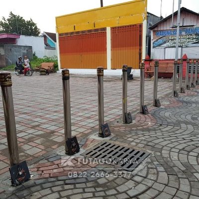 Bollard Stainless Steel Minimalis Antik