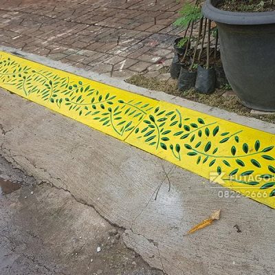 Grating Cast Iron Motif Daun